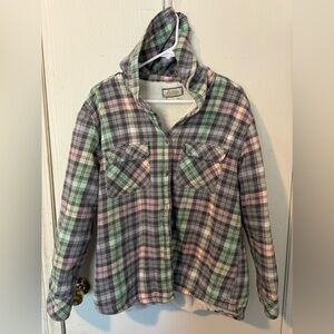 Women’s flannel and fleece lightweight jacket XXL by Boston Traders